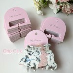 Jewelry Cards Manufacturer - Custom Frosted Texture Pink Earrings Necklace Card