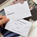 Nail Art Background Card Manufacturer - Custom Waterproof Marble Pattern Instruction
