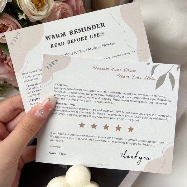 Clothing After-sales Card Manufacturer - Custom Promotional Business Card Printing