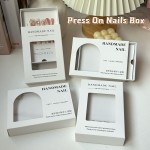 False Nails Packaging Box Manufacturer - Custom Clear PVC Window Luxury Gift Box