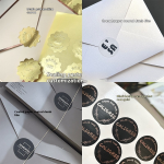 Self-Adhesive Sticker Manufacturer - Custom 3D Embossed Logo Matte Gold