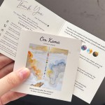 Jewellery Care Card Manufacturer - Custom Earrings Necklaces Instruction Film Lamination