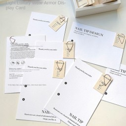 Nail Art Card Manufacturer - Custom Press On Nail Packaging Set with OPP Bag