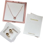 Jewelry Display Card Manufacturer - Custom Cotton Texture Earrings Hang Tag