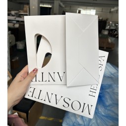 White Paper Gift Bag Manufacturer - Custom Die Cutting Handle for Jewelry Nail