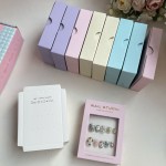 Press on Nail Gift Box Manufacturer - Custom Thick Cardboard Clear Plastics Window
