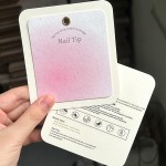 Nail Salon Card Manufacturer - Custom Pink Gradient Double Layer Luxury Packing