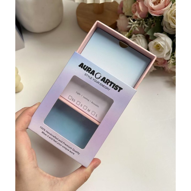 Artificial Nails Box Manufacturer - Custom Clear Window Drawer Box Colorful Printing