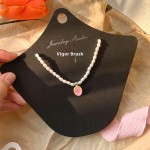 Necklace Card Manufacturer - Custom Irregular Neck Shape Display Silver Logo