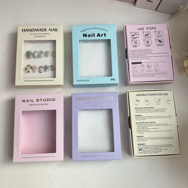 Nail Tip Packaging Box Manufacturer - Custom Clear Plastics Window Eco Display Box