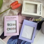 Press on Nail Gift Box Manufacturer - Custom Thick Cardboard Clear Plastics Window