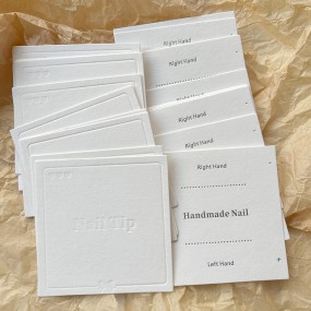 Cotton Paper Nail Card Manufacturer - Custom Embossed Press On Nail Display Wholesale