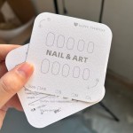 Nail Display Card Manufacturer - Custom Silver Hot Stamping Rounded Corner Paper