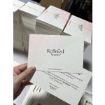 Positive Feedback Card Manufacturer - Custom Gold Foil Folding Art Paper Low MOQ
