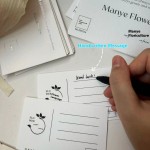 Paper Flower Care Card Manufacturer - Custom Handwritten Message Gift Greeting Card