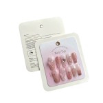 Nail Salon Card Manufacturer - Custom Pink Gradient Double Layer Luxury Packing