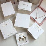 Jewelry Display Card Manufacturer - Custom Cotton Texture Earrings Hang Tag