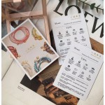 Jewelry Care Card Manufacturer - Custom Earring Necklace Product Information Card