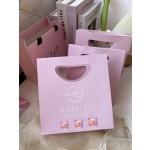 White Paper Gift Bag Manufacturer - Custom Die Cutting Handle for Jewelry Nail