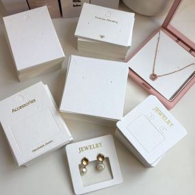 Jewelry Tag Card Manufacturer - Custom Cotton Packaging Hollow Out Display Paper