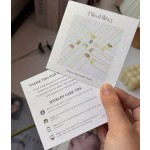 Jewellery Care Card Manufacturer - Custom Earrings Necklaces Instruction Film Lamination