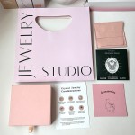 Jewelry Packaging Bag Manufacturer - Custom Pink Gift Paper Bag Nail Salon Storage