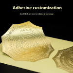 Gold Foil Label Manufacturer - Custom Embossed Sealing Adhesive Sticker Wholesale