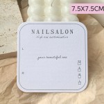 Nail Display Card Manufacturer - Custom Silver Hot Stamping Rounded Corner Paper