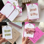 Nail Art Display Card Manufacturer - Custom Double-layer Paper Card with Dust Bag