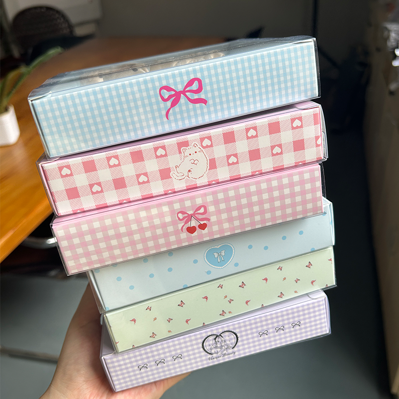 Hair Bands Storage Box Manufacturer - Custom Foldable Press on Nail Display Paper Box