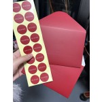 Self-Adhesive Sticker Manufacturer - Custom 3D Embossed Logo Matte Gold