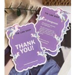 Thank-you Card Manufacturer - Custom Gold Foil After-sales Service Instruction Card