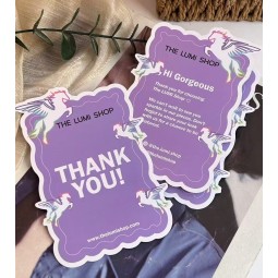 Thank-you Card Manufacturer - Custom Gold Foil After-sales Service Instruction Card