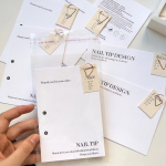 Nail Art Card Manufacturer - Custom Press On Nail Packaging Set with OPP Bag
