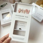 False Nails Packaging Box Manufacturer - Custom Clear PVC Window Luxury Gift Box