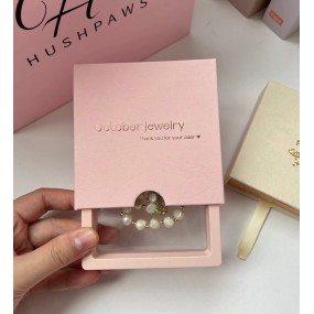 Handmade Paper Gift Box Manufacturer - Custom Pull-out Jewelry PE Film Packaging