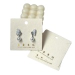 Vanilla Necklace Cardboard Manufacturer - Custom Earrings Display Art Paper Hair Clip