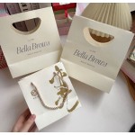 Shopping Paper Bag Manufacturer - Custom Portable Jewelry Storage Gold Foil Logo