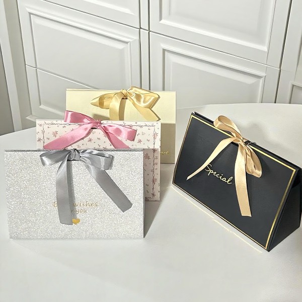 Candy Packaging Box Manufacturer - Custom Wedding Paper Gift Bag Triangle Foldable