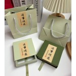 Art Paper Jewelry Bag Manufacturer - Custom Blank Texture Handheld Bag with Rope