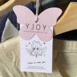 Garment Swing Tag Manufacturer - Custom Die Cut Paper Tag with String for Bags
