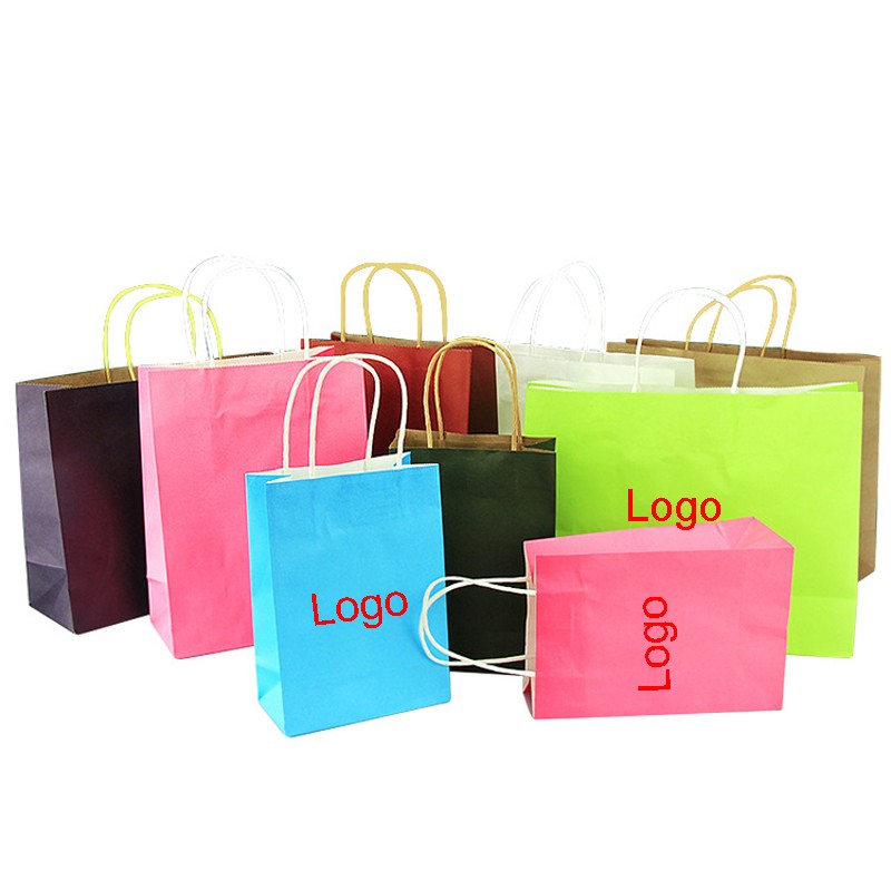 Shopping Paper Bags Manufacturer - Custom Kraft Window Bag
