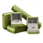 Jewelry Set Box Manufacturer - Green Velvet Premium Packaging