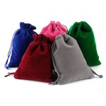 Jewelry Pouch Manufacturer - Luxury Suede Drawstring Bag