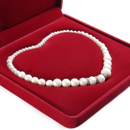 Pearl Necklace Box Manufacturer - Large Velvet Square Jewelry Case