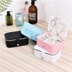 Jewelry Organizer Factory - Portable Leather Case with Mirror