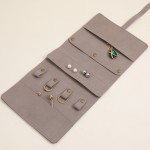 Jewelry Organizer Pouch Factory - Custom Logo Foldable Velvet Roll