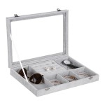 Earring Organizer Factory - Velvet Clear Lid Storage Case