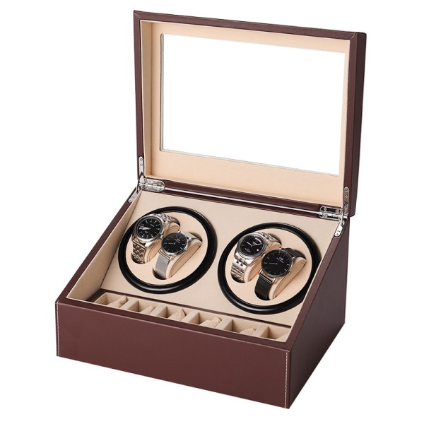 Watch Winder Factory - 4-Watch Automatic Wooden Box