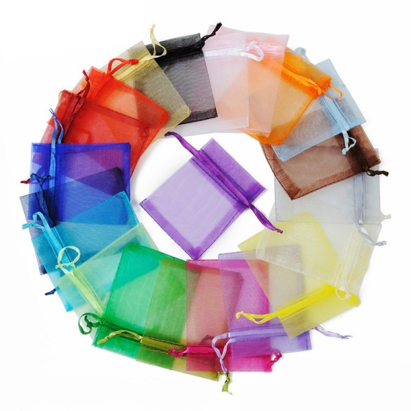 Jewelry Gift Bag Factory - Cotton Mesh Drawstring Pouch